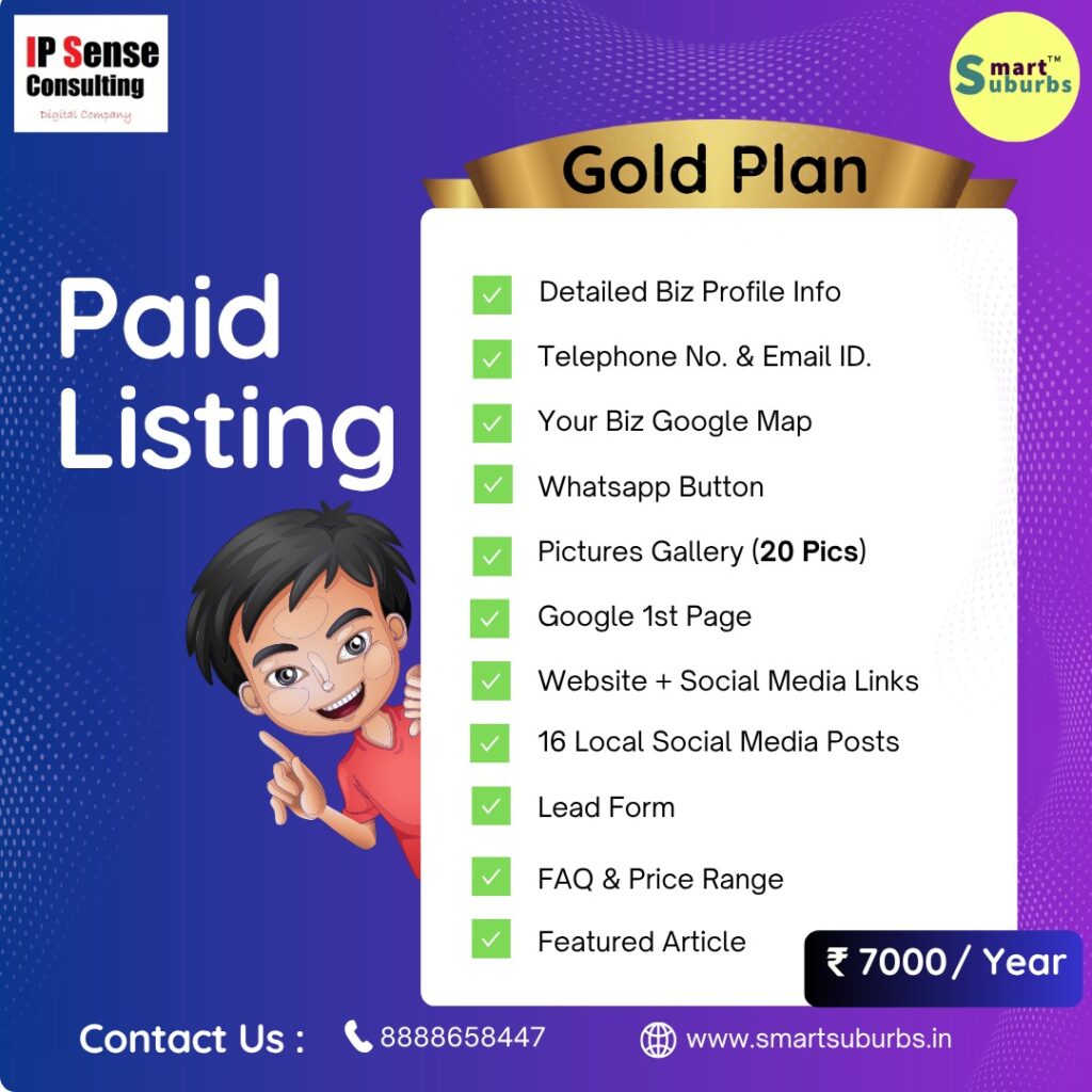 Paid Listing Gold Plan , Chinchwad business directory , best digital marketing agency in pune