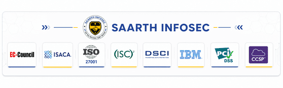 Saarth Infosec certifications EC-Council ISACA ISO DSCI IBM certified security professionals Pune